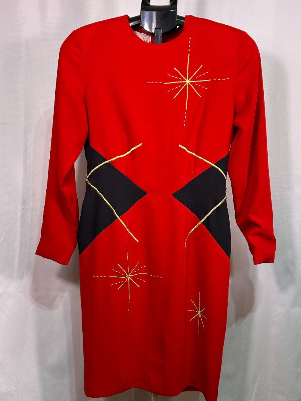 Adam Douglass Adrianna Papell Red Vintage Dress 8